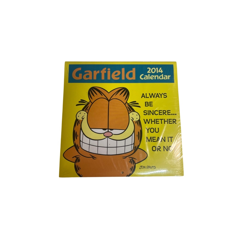 Garfield 2014 Wall Calendar Jim Davis Andrews McMeel Sealed New Comic Collectibl